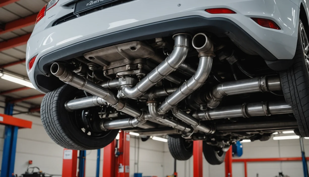 REPAIROCK Joint D'Échappement 61mm - Anneau D'Étanchéité Robuste En Graphite Et Acier Inoxydable Pour Voiture, SUV Et Camion
