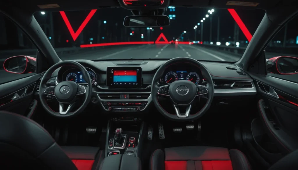 triangle rouge voiture voyant