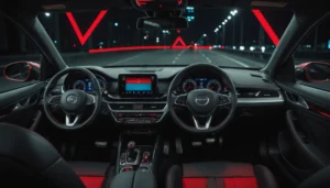 triangle rouge voiture voyant