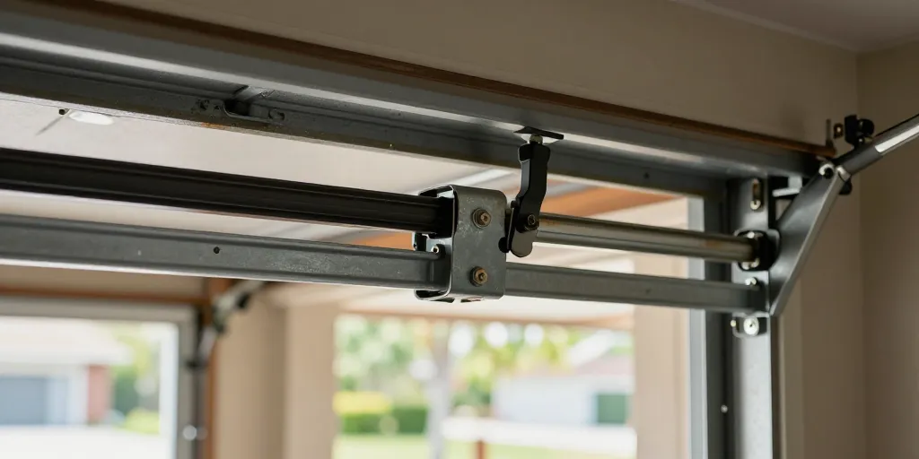 mecanisme serrure porte de garage basculante