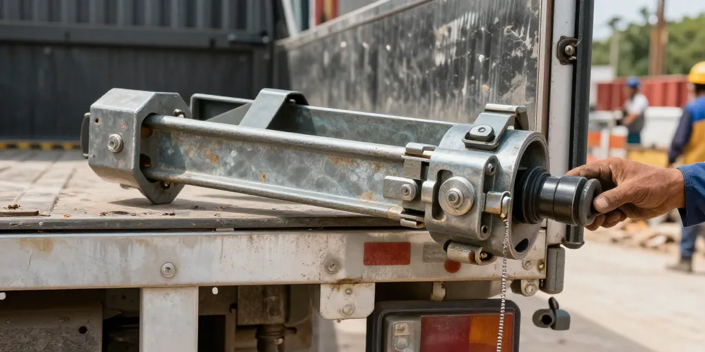 serrure coffre camion benne